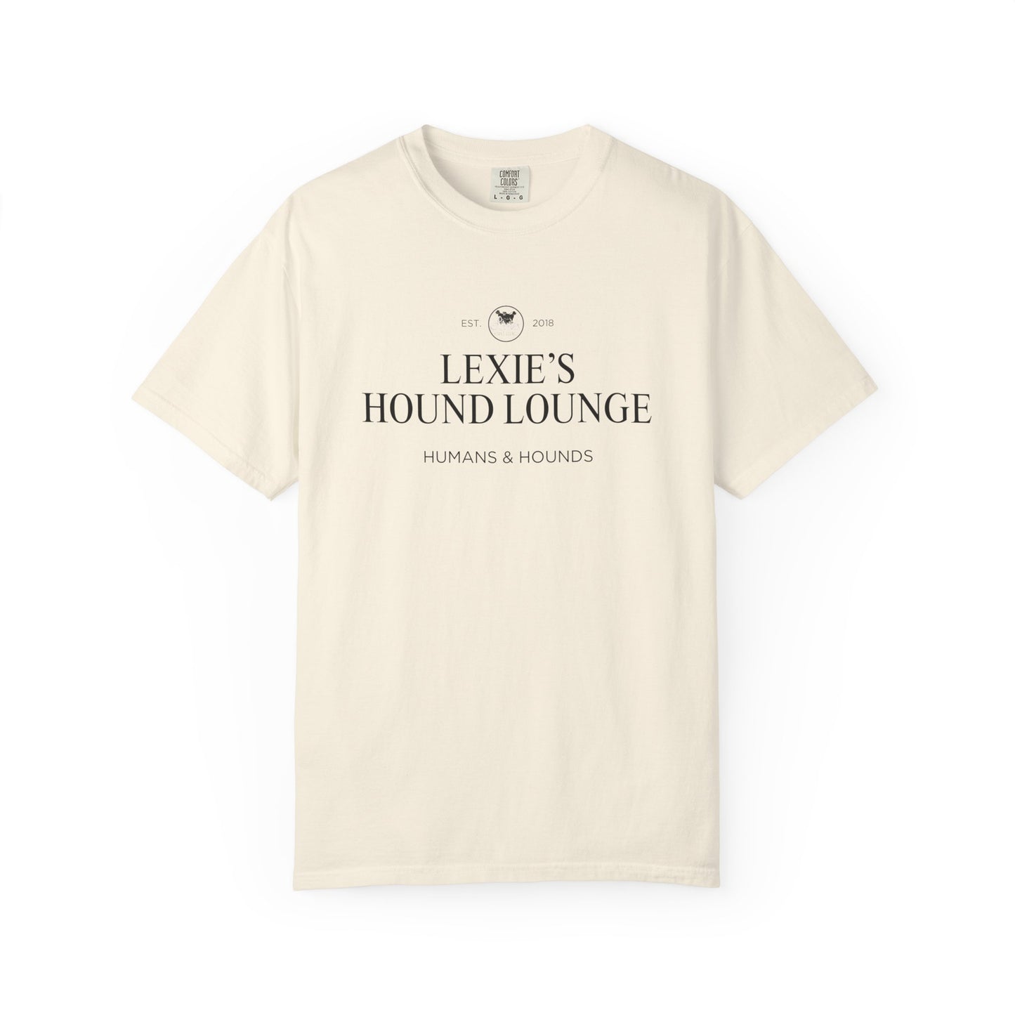 Lexie’s Hound Lounge Comfort Colors Logo Tee