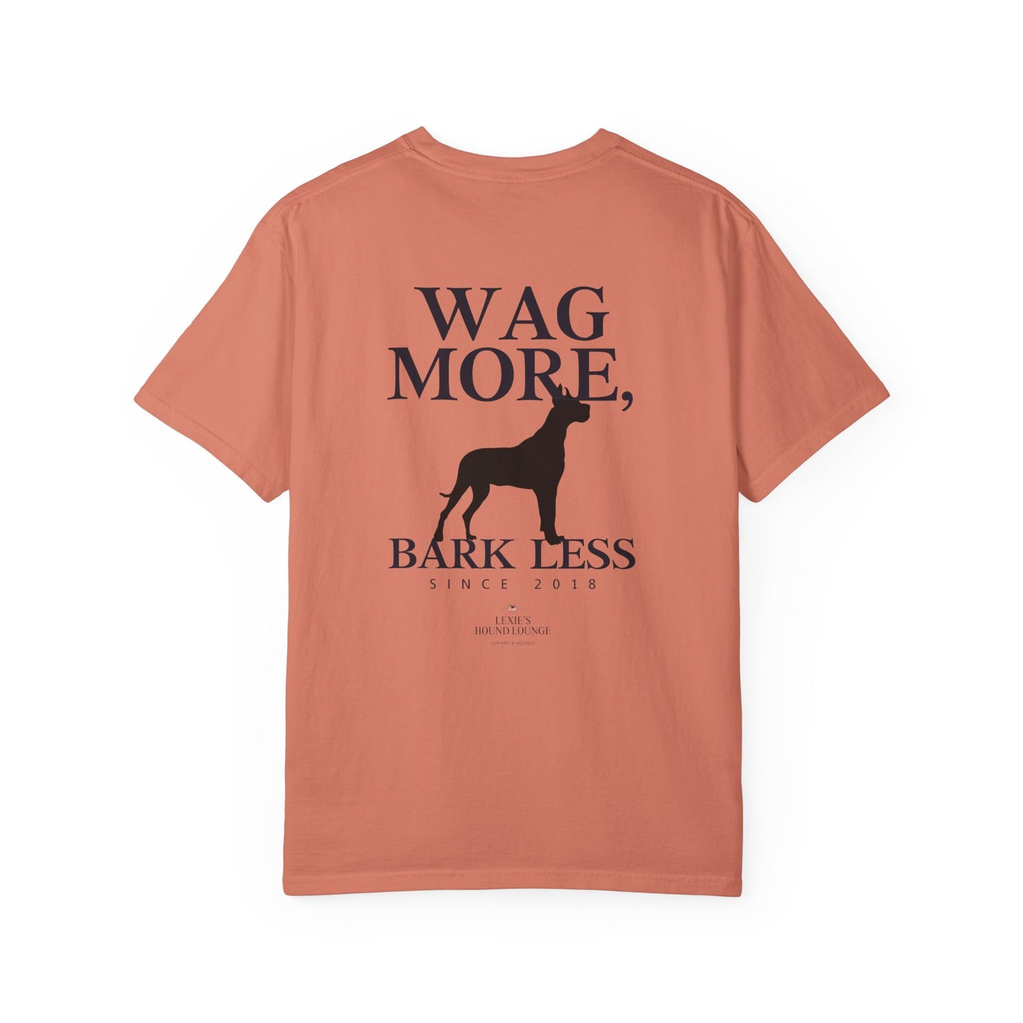 Wag More Bark Less Unisex T-Shirt for Dog Lovers