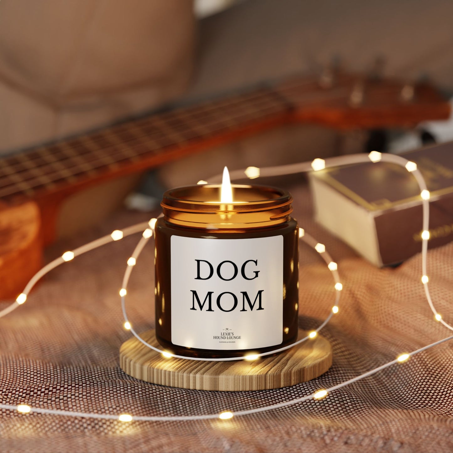 Scented Soy Candle - Dog Mom Gift - Cozy Home Decor
