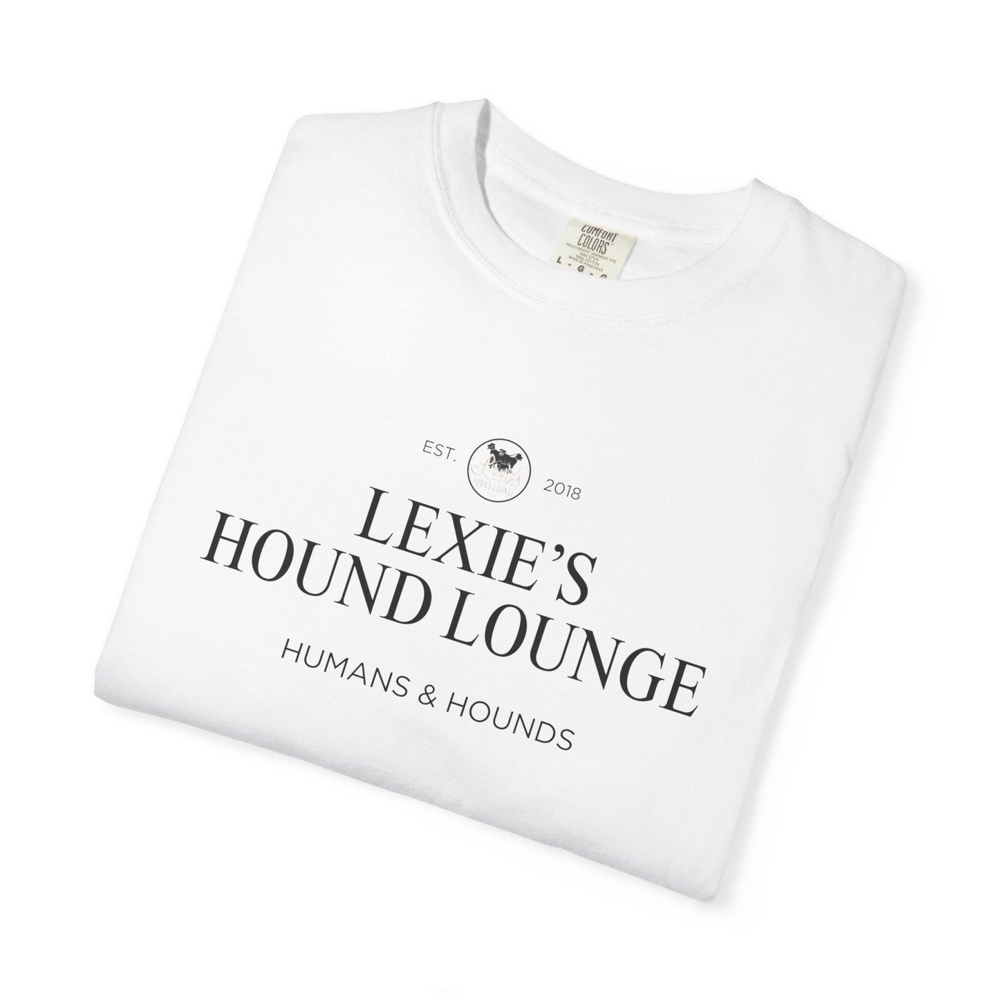 Lexie’s Hound Lounge Comfort Colors Logo Tee