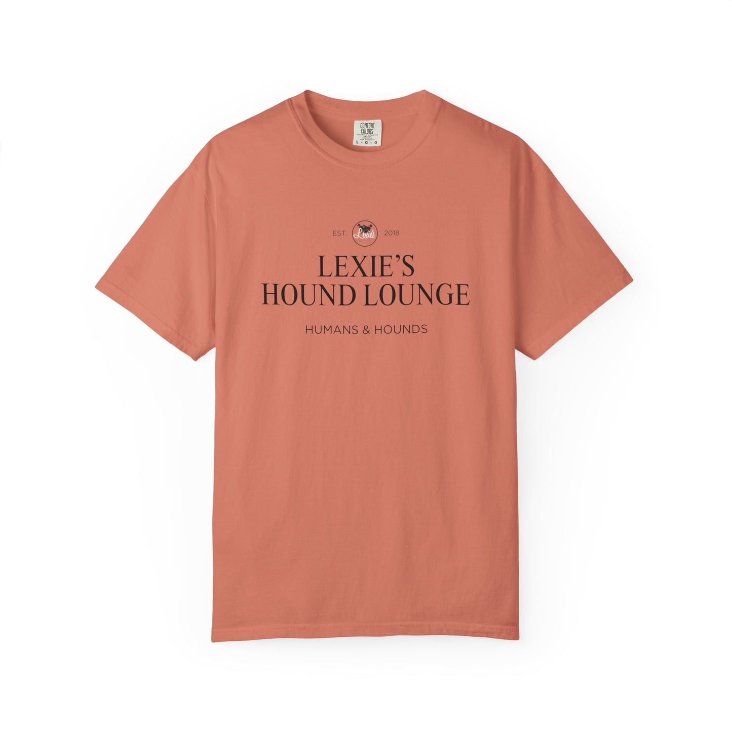 Lexie’s Hound Lounge Comfort Colors Logo Tee