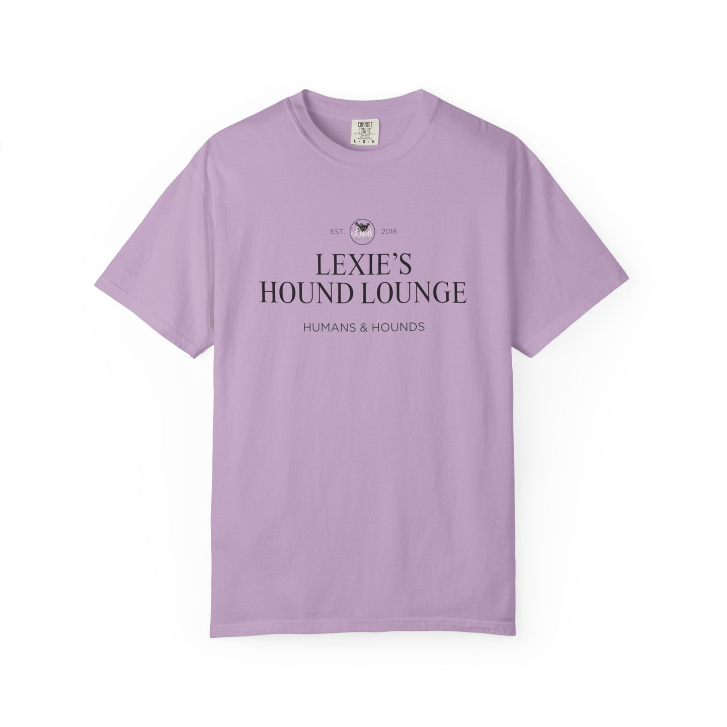 Lexie’s Hound Lounge Comfort Colors Logo Tee