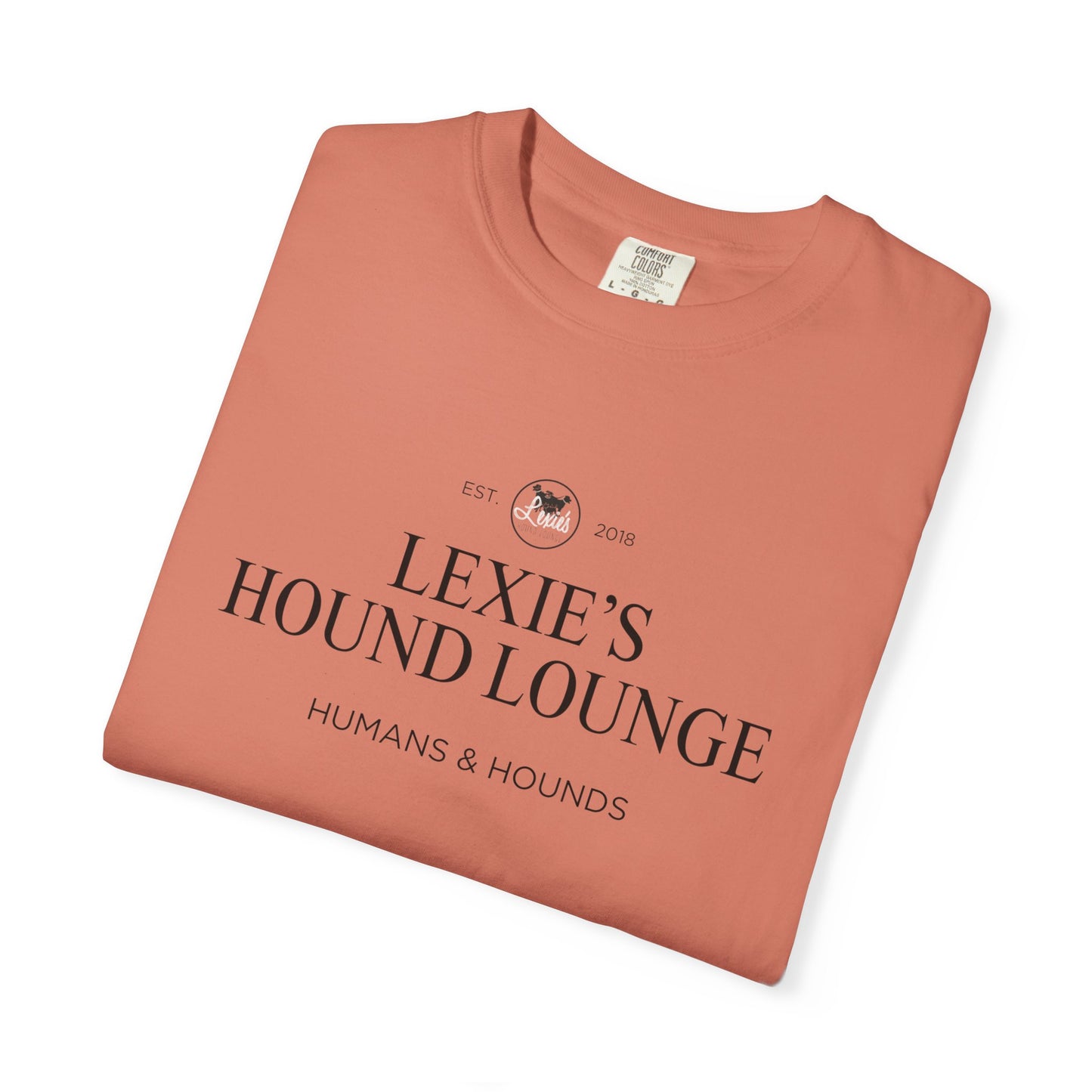 Lexie’s Hound Lounge Comfort Colors Logo Tee