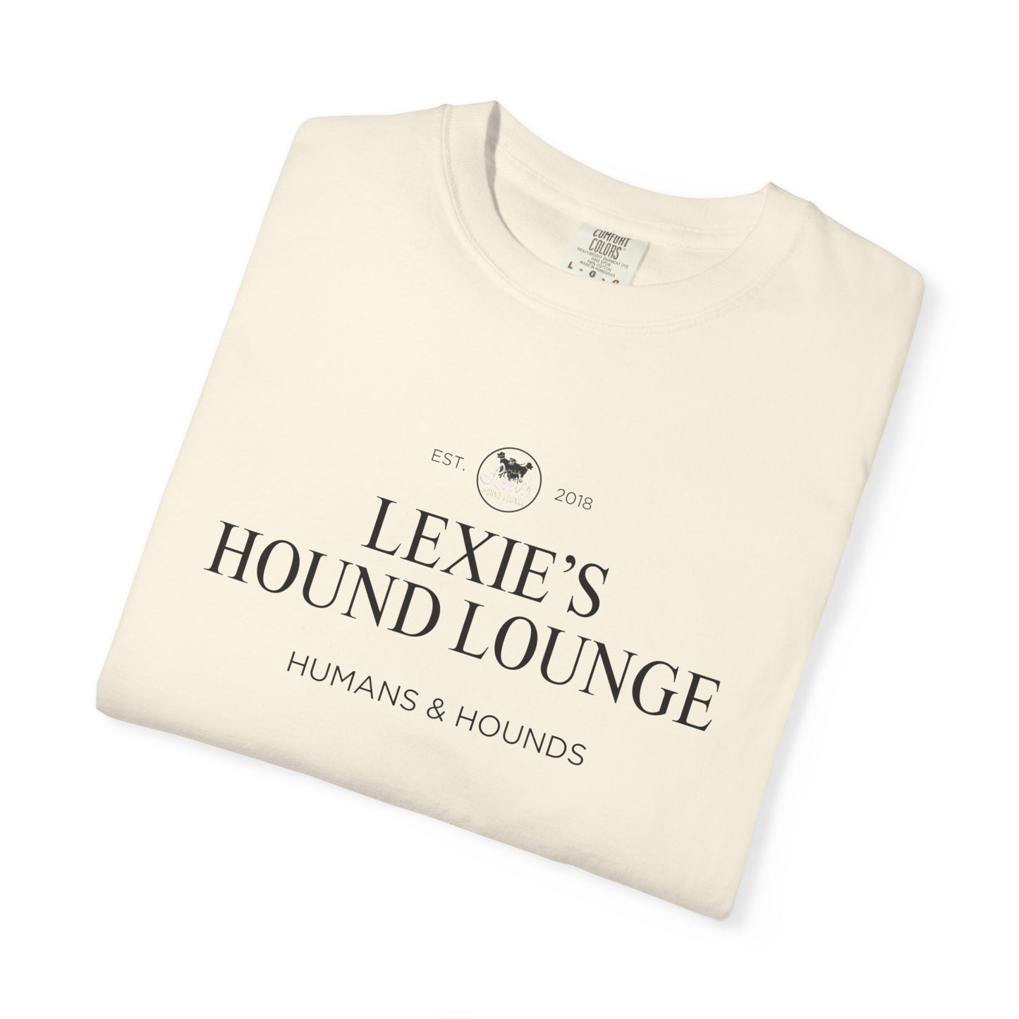 Lexie’s Hound Lounge Comfort Colors Logo Tee