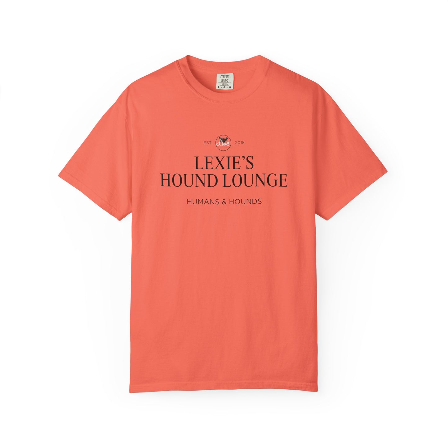 Lexie’s Hound Lounge Comfort Colors Logo Tee