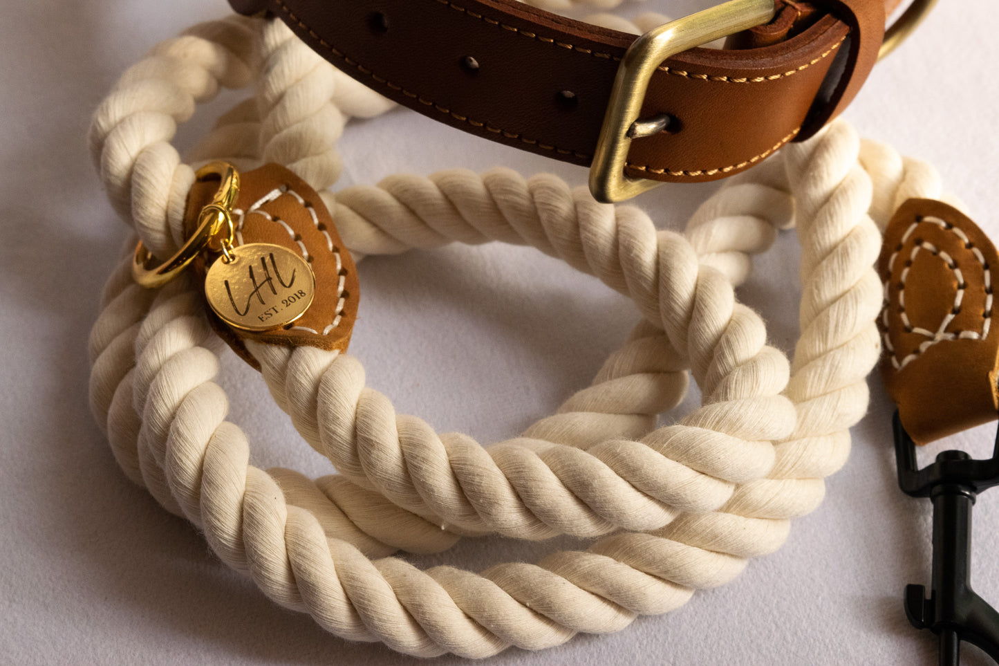 The Ivory Rope Leash
