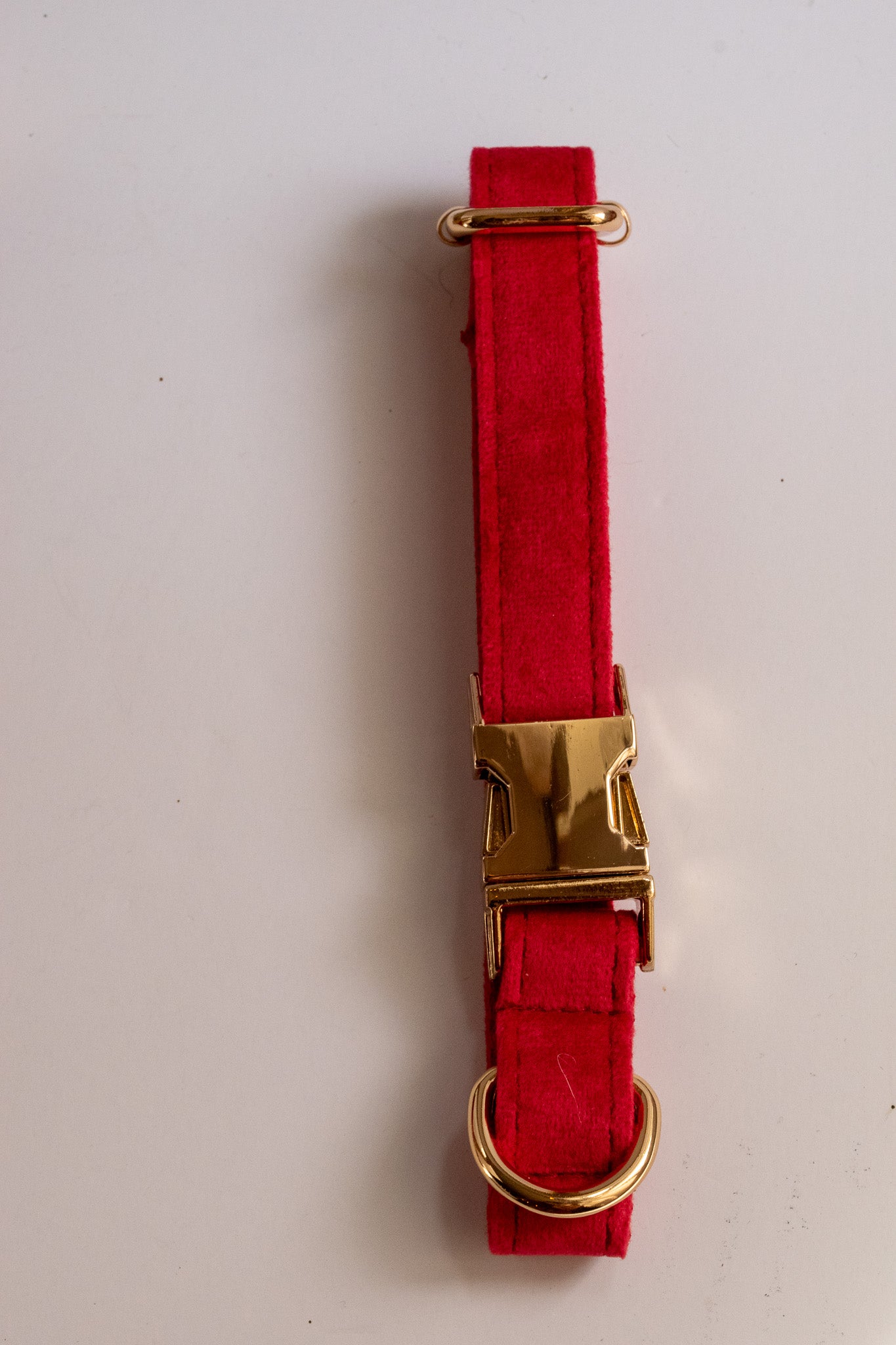 Ruby Red Velvet Dog Collars