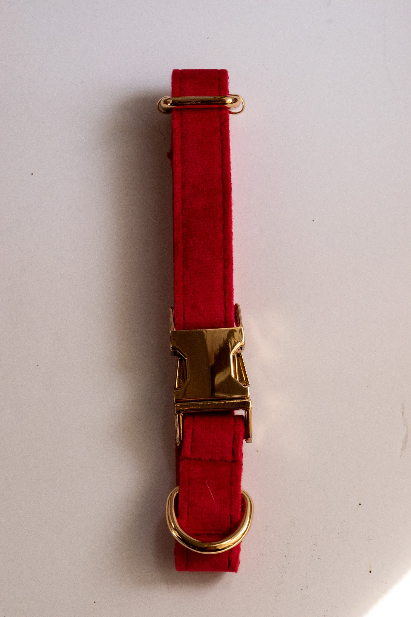 Ruby Red Velvet Dog Collars
