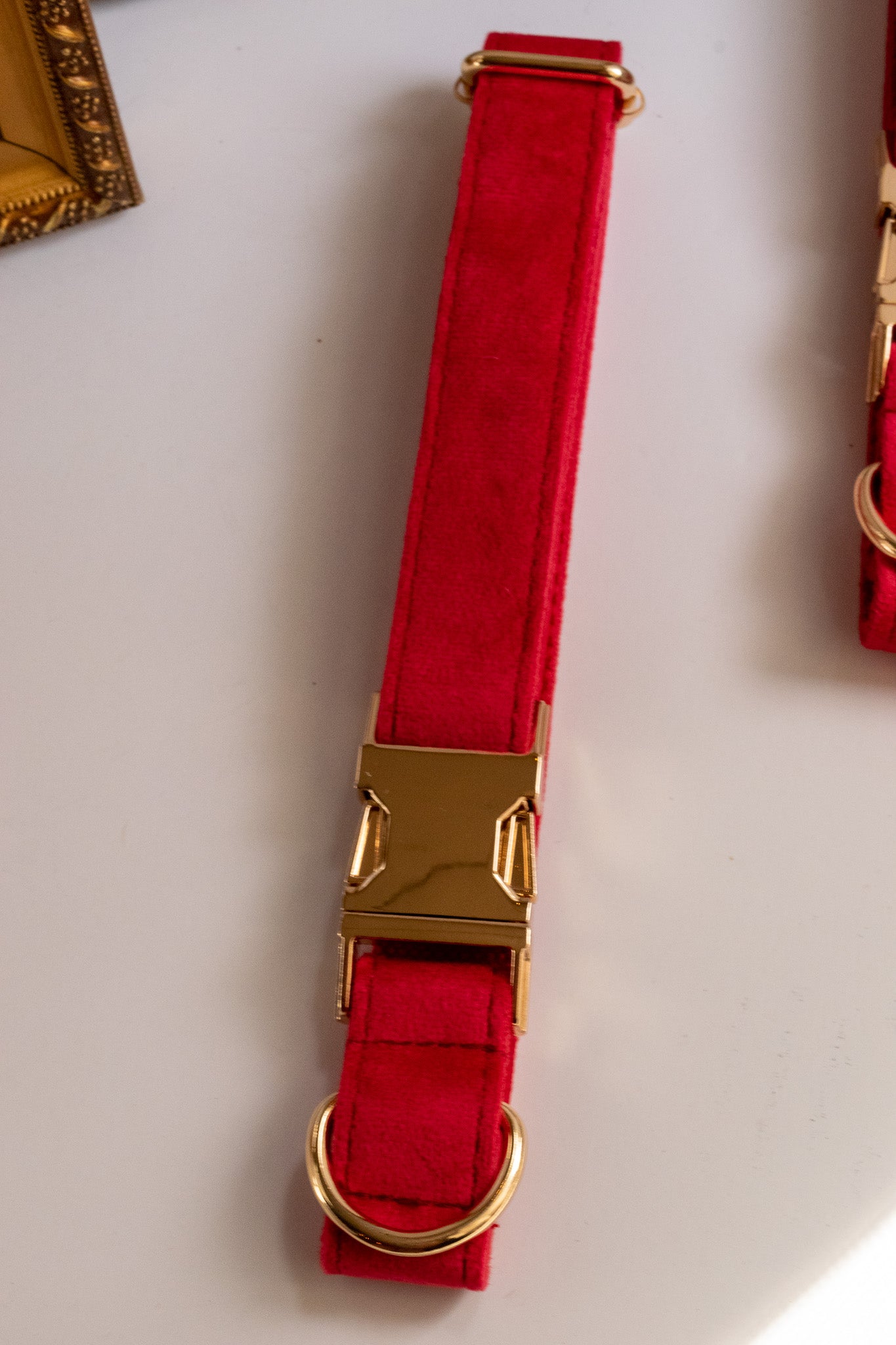 Ruby Red Velvet Dog Collars