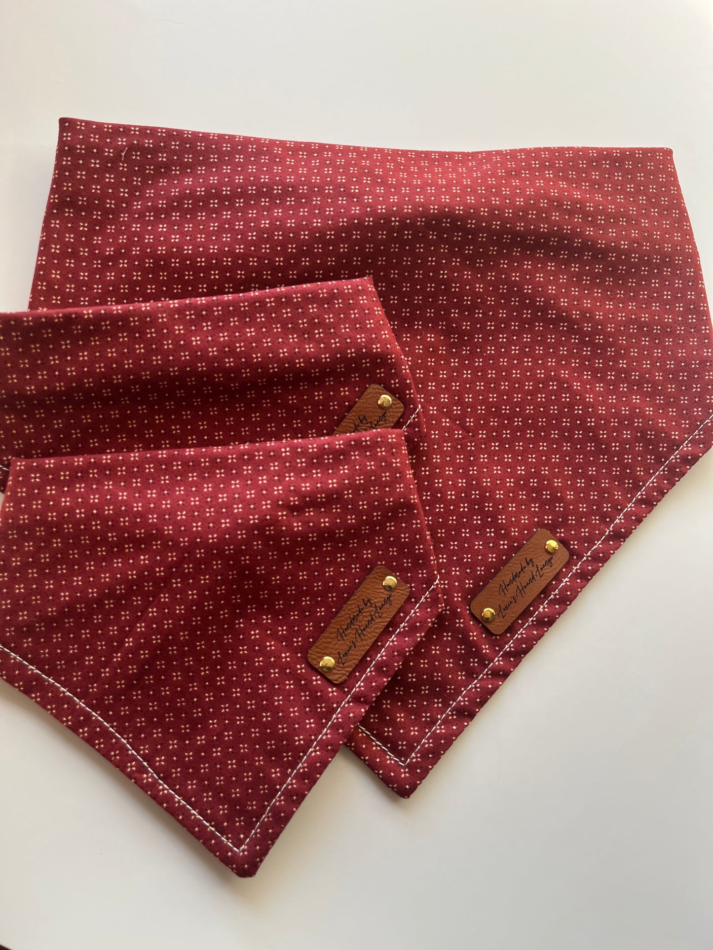 Rust Red Classic Dog Bandana