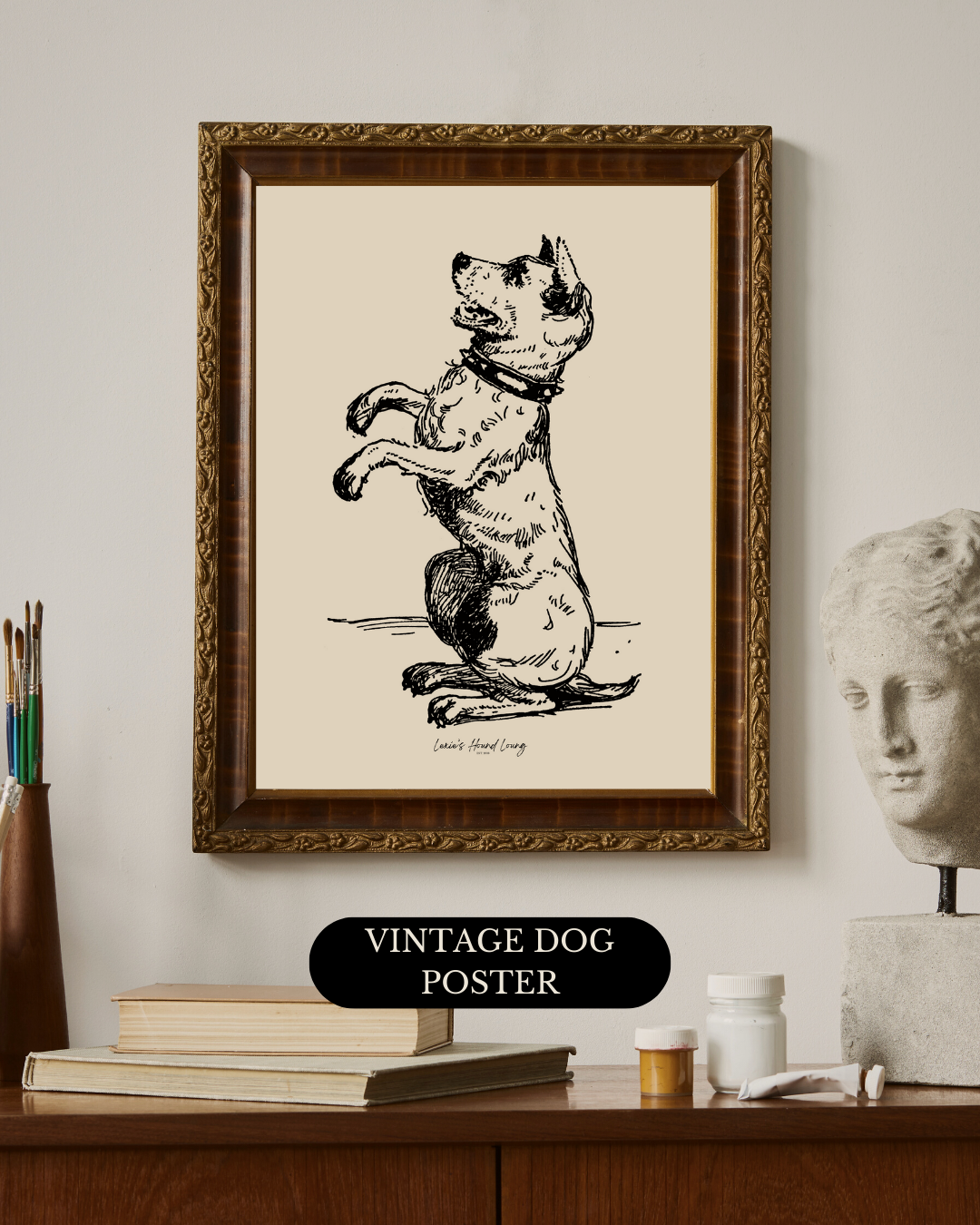 Vintage Dog Poster